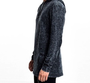 Sudadera con capucha para hombre, ropa de calle de mezcla de algodón básico, color decente, transpirable, diseño personalizado - Product Image 3