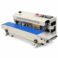 Machine de scellage à bande continue FR 770, machine de scellage horizontale pour sacs en plastique, scelleuse thermique avec convoyeur pour sachets alimentaires