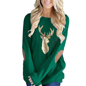 Nueva moda mujer Casual con capucha de punto Tops blusas de mujer Casual suelta camisas largas señora Tops camisas viaje Casual sudadera - Product Image 6