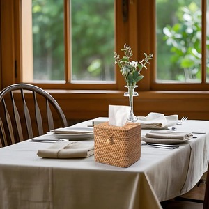 Boîte à mouchoirs en rotin, boîte de rangement carrée faite à la main, écologique, naturelle, décoration intérieure et extérieure, vente en gros du Vietnam - Product Image 6