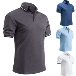 OEM 220 Gsm T-shirt pour hommes Vêtements de travail respirants T-shirts unis de haute qualité Vente en gros Polo T-shirt Impression de t-shirt personnalisée - Product Image 5