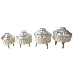 New Exclusive Design Shiny Polished Hotpot <b>with</b> Hammered <b>Lid</b> Kitchenware Food <b>Serving</b> <b>Dish</b> Handmade Pot New Design Round - Product Image 4