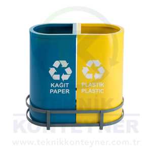 Hot Sales High Quality Luxury Iron Painted Standing Zero <b>Waste</b> Boxes 60x30cm for Indoor Use - Product Image 2