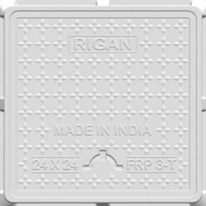 ฝาปิดท่อระบายน้ำทรงสี่เหลี่ยม สีเทา ทำจากไฟเบอร์กลาส ขนาด 30x30 นิ้ว ป้องกันการกัดกร่อน เป็นมิตรกับสิ่งแวดล้อม รุ่น Shree Devam Agrico หมายเลข 012 ผลิตที่รัฐกุจารัต - Product Image 3