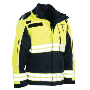 Hi Vis <b>Winter</b> <b>Workwear</b> Highly Customized Back Zipper Custom Hooded Construction Men's Safety Jackets - Product Image 1