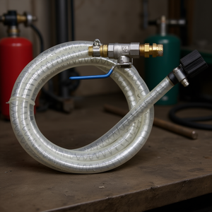 Gedore KL-0124-4313 Tuyau d'accessoire pour outils pneumatiques avec valve et raccord rapide - Product Image 3