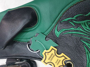 Gant en cuir nubuck double couche Falcon pour droitier de qualité supérieure Véritable Cordura Logo brodé Polyvalent Respirant - Product Image 3