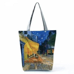 Sac fourre-tout d'impression d'illustration personnalisable de haute qualité pour les femmes sacs à main de sac à main de fermeture ouverte de doublure en cuir de Style Vintage - Product Image 2