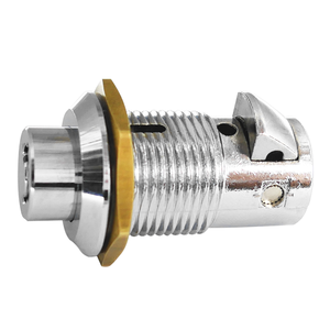 Durable 60mm Zinc Alloy Tubular <b>Lock</b> with Chrome Finish and 2 Keys for <b>Motorcycle</b> Storage & Automotive Protection by ABA - Product Image 3