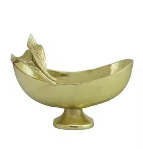 Décoration de table pour le Ramadan, bol à dattes en métal arabe, fruits secs, plat de service islamique, article de décoration de luxe pour la maison - Product Image 2