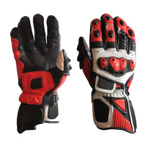 Gants de moto professionnels hommes en cuir course Protection complète des doigts gant de moto fabriqué au Pakistan - Product Image 1