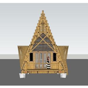 Bungalows modernes 40HC de haute qualité design serres préfabriquées industrielles écologiques HN01 logés au Vietnam - Product Image 3
