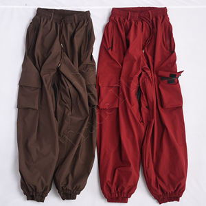2025 pantalones de nieve de esquí Unisex de alta calidad 100% poliéster transpirable impermeable Cargo invierno impreso cremallera de talla grande al por mayor OEM - Product Image 1