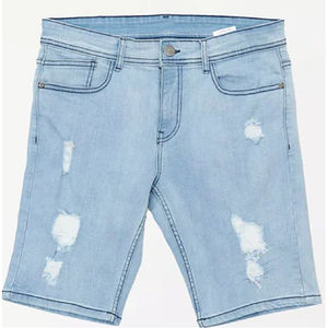 Custom Distressed Embroidery <b>Men</b> Fashion Jorts High Quality Washed <b>Baggy</b> <b>shorts</b> Acid Wash Double Hem Denim <b>Shorts</b> OEM 2025 - Product Image 3
