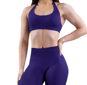 เสื้อชั้นในกีฬาแบบมีฟองน้ำเสริมทรง ดีไซน์ครึ่งวงกลม ระบายอากาศได้ดี ซัพพอร์ตสูง สายเดี่ยว รุ่นเรียบง่าย สำหรับโยคะและฟิตเนส ผู้หญิง ปี 2026 ขายส่ง - Product Image 5