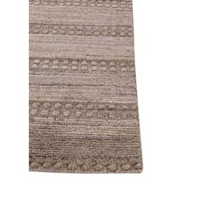 พรมขนสัตว์ลายทางสีเบจและสีน้ำตาลทำมือ รุ่น Hwl-150 รูปทรงสี่เหลี่ยมผืนผ้า ทอแบบเรียบ สำหรับใช้ในห้องนั่งเล่น - Product Image 4