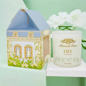Bougie artisanale JBPQ pour le bien-être, parfumée à la lys, décorative, en cire de paraffine - Product Image 1