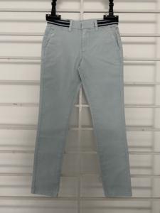 Pantalon droit d'été personnalisé pour hommes 100% coton sergé teint clair et respirant avec service OEM disponible - Product Image 2