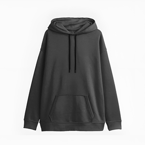 Sudadera con capucha de mezcla de algodón ecológica para mujer, colores personalizados e impresión, características transpirables con posición de logotipo frontal en el hombro caído - Product Image 3