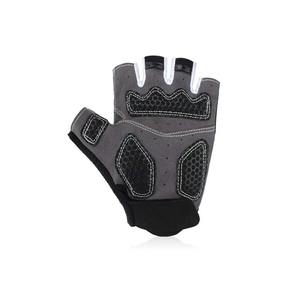 Diseño personalizado medio dedo guantes de ciclismo hombres mujeres transpirable antideslizante almohadilla que absorbe la humedad protección elástica guantes de moto - Product Image 2