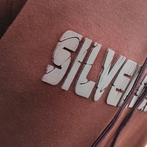 Sudadera con capucha de talla XL para hombre, sudadera 100% de algodón mezclado transpirable 3D Silicon Puff estampado sólido de gran tamaño suelto invierno - Product Image 2