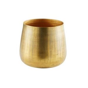 Vase à fleurs rond de style pot décoration intérieure de luxe doré pour la maison, le bureau et l'hôtel pot de plantes en métal au design unique - Product Image 3