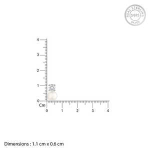 ต่างหูมุกคริสตัลเงินและมีค่า - Product Image 6
