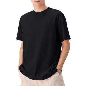 T-shirt de gymnastique décontracté pour hommes, coupe ajustée, manches courtes, haute qualité 100% coton, imprimé col rond personnalisé - Product Image 1