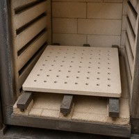 Plaque de four perforée carrée réfractaire pour ventilation de four, haute température, pour cuisson de céramique, vente en gros