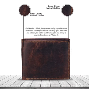 Portefeuilles pour hommes de haute qualité en cuir de qualité supérieure Portefeuilles élégants en cuir PU à prix abordable - Product Image 6
