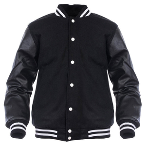 High Quality Varsity Jacket Reglan Sleeves Leather Wool Letterman Jacket Wholesale and Customized School Jacket - Product Image 4