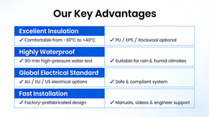 Maisonnette mobile en bois préfabriquée la plus vendue avec cuisine et salle de bain – Maisons modulaires en Indonésie - Product Image 6