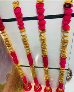 พวงมาลัยผ้าลูกไม้ปอมปอมปอมปอมขนาดใหญ่สำหรับงานแต่งงานของตกแต่งแบบอเมริกันสำหรับฉากหลัง - Product Image 2