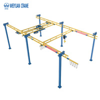 Grue monorail KBK à fonctionnement silencieux |   Système de grue légère flexible à fixation par boulons, facile à installer, avec chariot de levage ergonomique