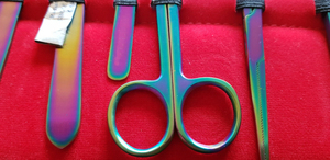 ชุดเครื่องมือผ่าตัดสแตนเลสเคลือบพลาสม่าไททาเนียมสีรุ้งใช้ในโรงพยาบาลใช้ซ้ำได้ใช้ในการผ่าตัดสร้างสรรค์ - Product Image 5