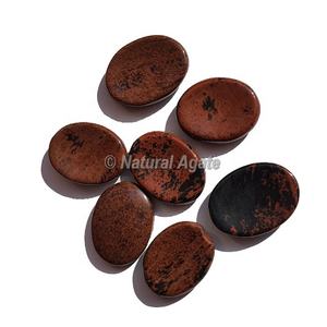 Agate noire forme ovale pierre d'inquiétude en gros naturel de haute qualité agate noire pierre ovale guérison et énergie reiki - Product Image 4