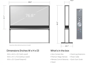 NUEVO Televisor OLED Transparente 4K UHD Smart webOS de 77 Pulgadas L/G SIGNATURE ORIGINAL con Transferencia de Video y Audio Inalámbrica Verdadera - Product Image 2