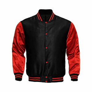 Chaqueta bomber clásica moderna para hombre con cuello levantado y tela de lona que rinde homenaje a las chaquetas y Chicago Spirit - Product Image 1