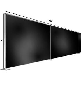 Ống và treo lên phòng tường Divider Kit (tạm thời tường 50ft rộng) nhôm màn hình thiết kế phòng màn hình trong nhà gấp phân vùng - Product Image 1