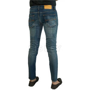 Jeans pour hommes sur mesure, coupe slim, décontractés, légers, de qualité supérieure, en coton, séchage rapide, respirants, nouvelle arrivée, logo personnalisé - Product Image 3