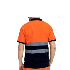 Camiseta Polo de Seguridad Reflectante de Alta Visibilidad, Unisex, Poliéster, Impermeable, Mangas Largas, Ropa de Trabajo - Product Image 3
