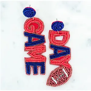 2023 Top Trending proveedor indio bordado a mano con cuentas pendientes colgantes de perlas nuevo último diseño perfecto regalo de moda - Product Image 4