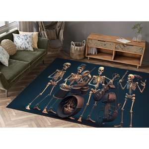 Alfombra con Estampado Abstracto - Diseño Moderno en 3D para Sala de Música, Alfombra Goblen - Product Image 2