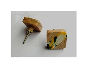 Perilla de cajón blanca para perillas de gabinete con tamaño de forma de color personalizado hecho en artículo de la India - Product Image 1