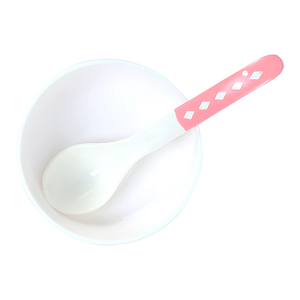 Elegante juego de tazón de sopa y cuchara rosa sin BPA de 250ml, apto para microondas y lavavajillas, irrompible para uso doméstico o en Restaurante - Product Image 4