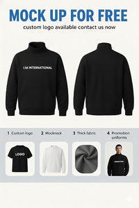 Sudadera de Cuello Alto Personalizada ODM, de Algodón Grueso, Bordada, Suave, Holgada, para Mujer - Product Image 3