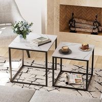 Table basse moderne à plateau en marbre et structure en acier inoxydable noir thermolaqué, mobilier de maison et d'appartement pour hall d'entrée