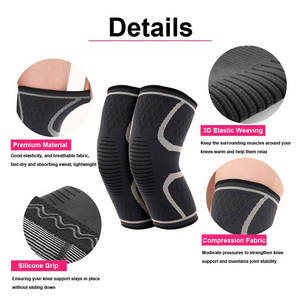 Manchon de genou respirant pour hommes et femmes pour le soulagement de la douleur et la récupération des blessures - Product Image 6