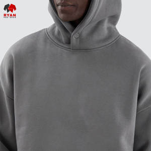 Sweat à capuche personnalisé avec logo frontal pour homme, en tissu polaire 100% coton, confortable et respirant, coupe régulière, service ODM - Product Image 6