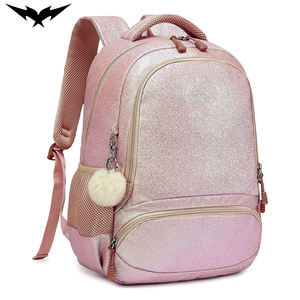 Custom Large Capacity Custom Cheerleader <b>Backpack</b> <b>with</b> Shiny Glitter Fabric Embroidery Logo Fashion Style - Product Image 5